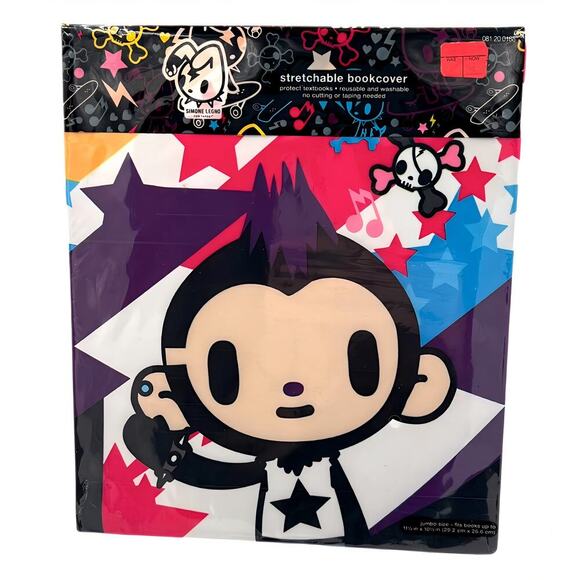 Tokidoki Punkstar Maxx School Supplies 2 Jumbo Book Cover Washable Stretchable - Picture 3 of 9